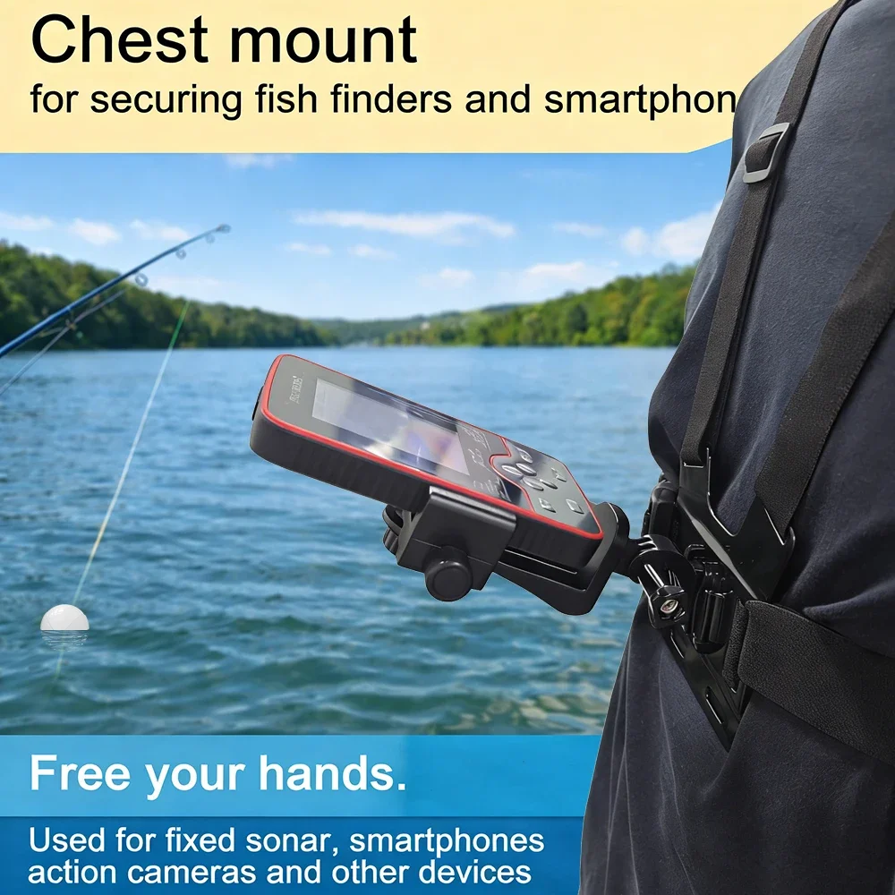 Fish Finder Mount - Suporte de Peito para Localizador de