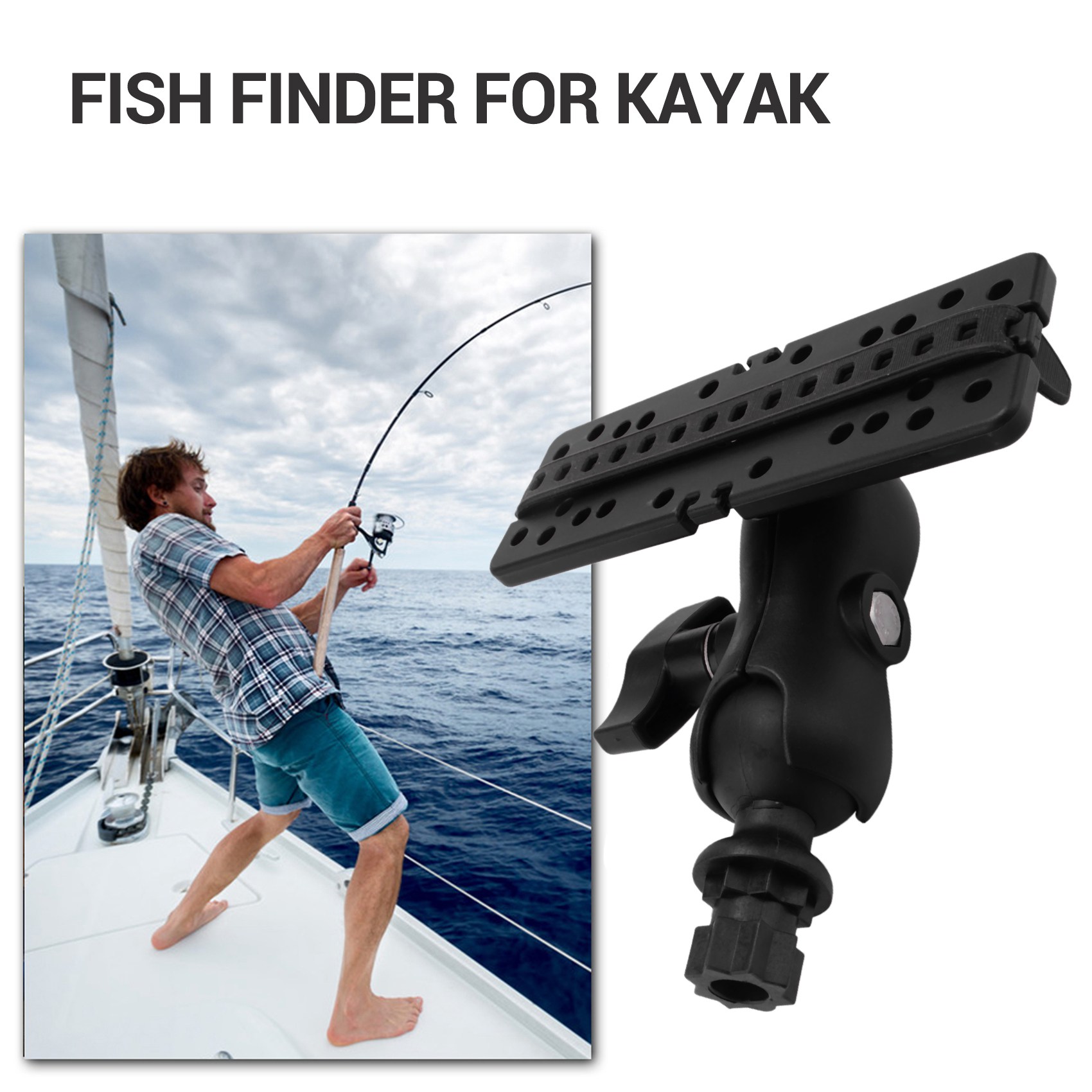 Suporte de Bola NALFI com Loca - Fish Finder Mount avaliação e preço