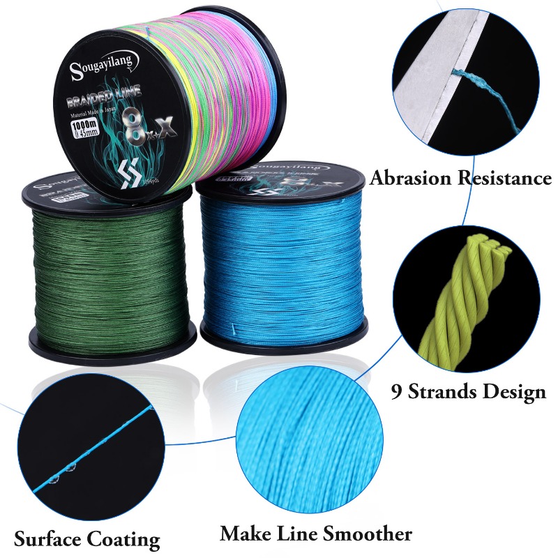 Sougayilang novo 9 fios pe lin - Fish Finder Cable avaliação e preço