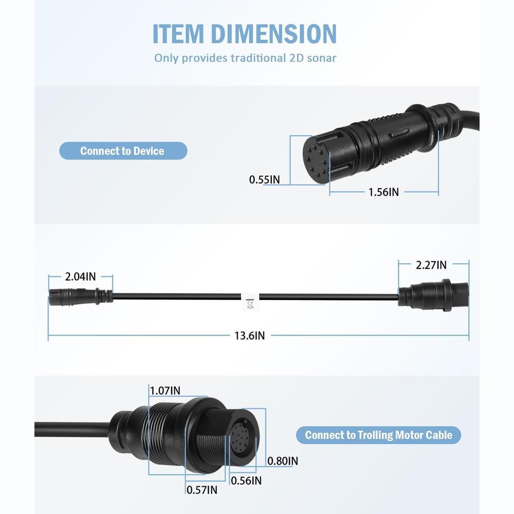 Substitui o cabo adaptador do  - Fish Finder Cable avaliação e preço